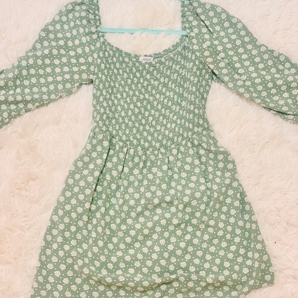 Long sleeve summer mini dress